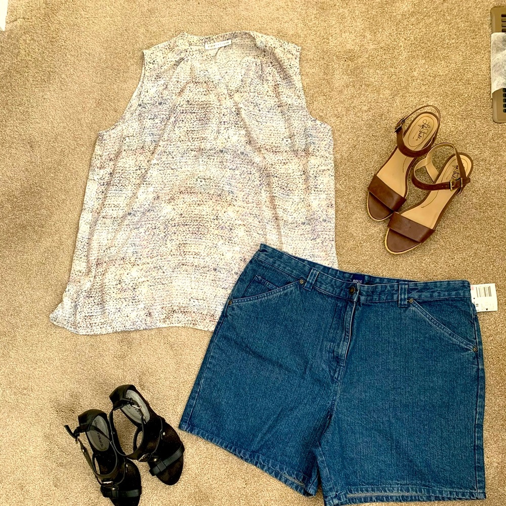 Woman’s sleeveless blouse